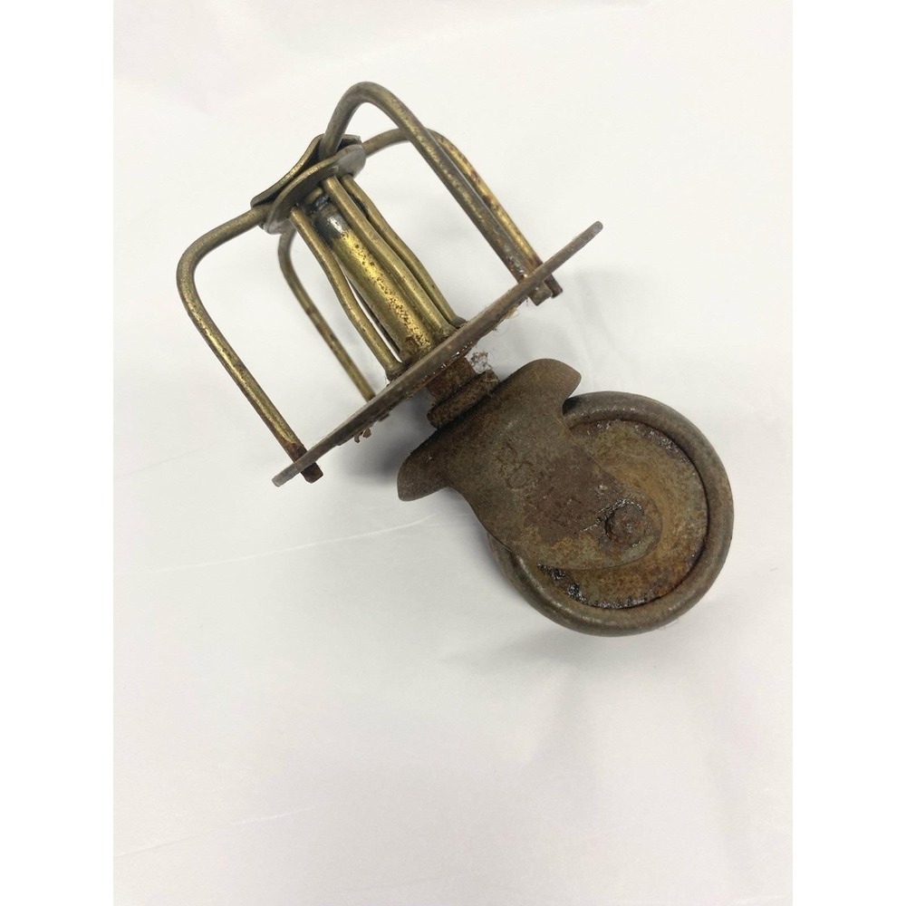 Antique castor wheel metal